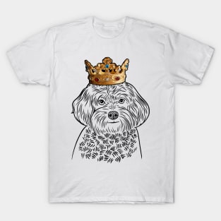 Maltipoo Dog King Queen Wearing Crown T-Shirt